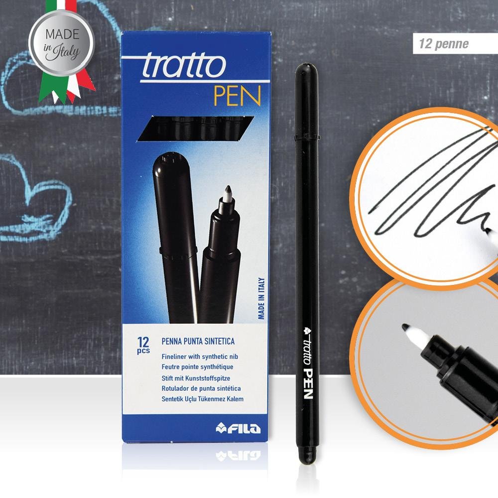 PENNARELLO TRATTO PEN NEW METAL NERO