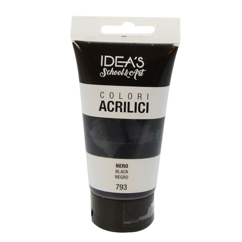 HX916376 TUBETTO COLORE ACRILICO FINE 75 ml DA793 NERO