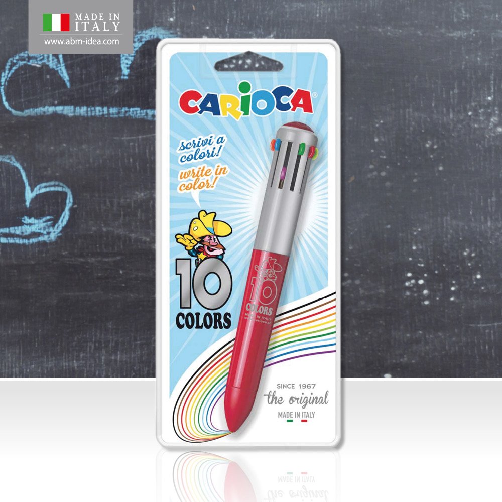 Penna Sfera Carioca 10 Colori Assortiti