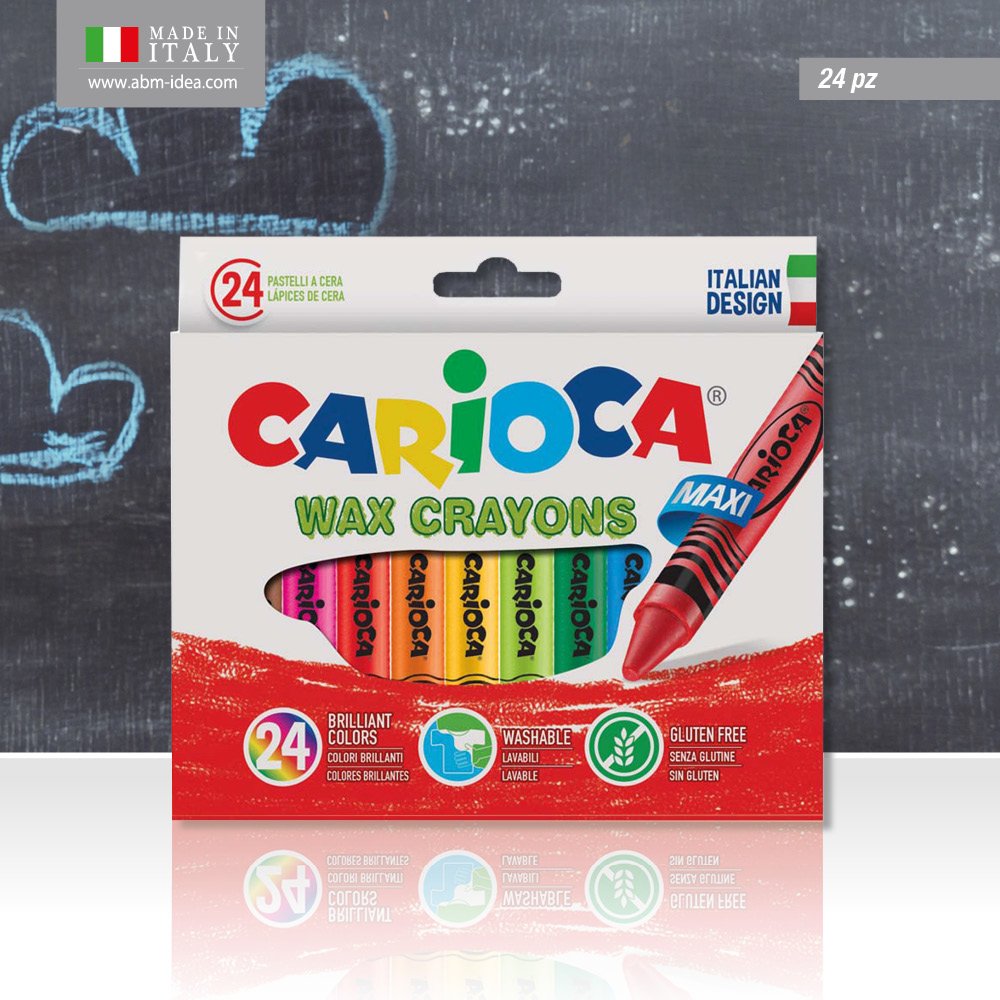 CARIOCA COLORI A CERA JUMBO 12PZ