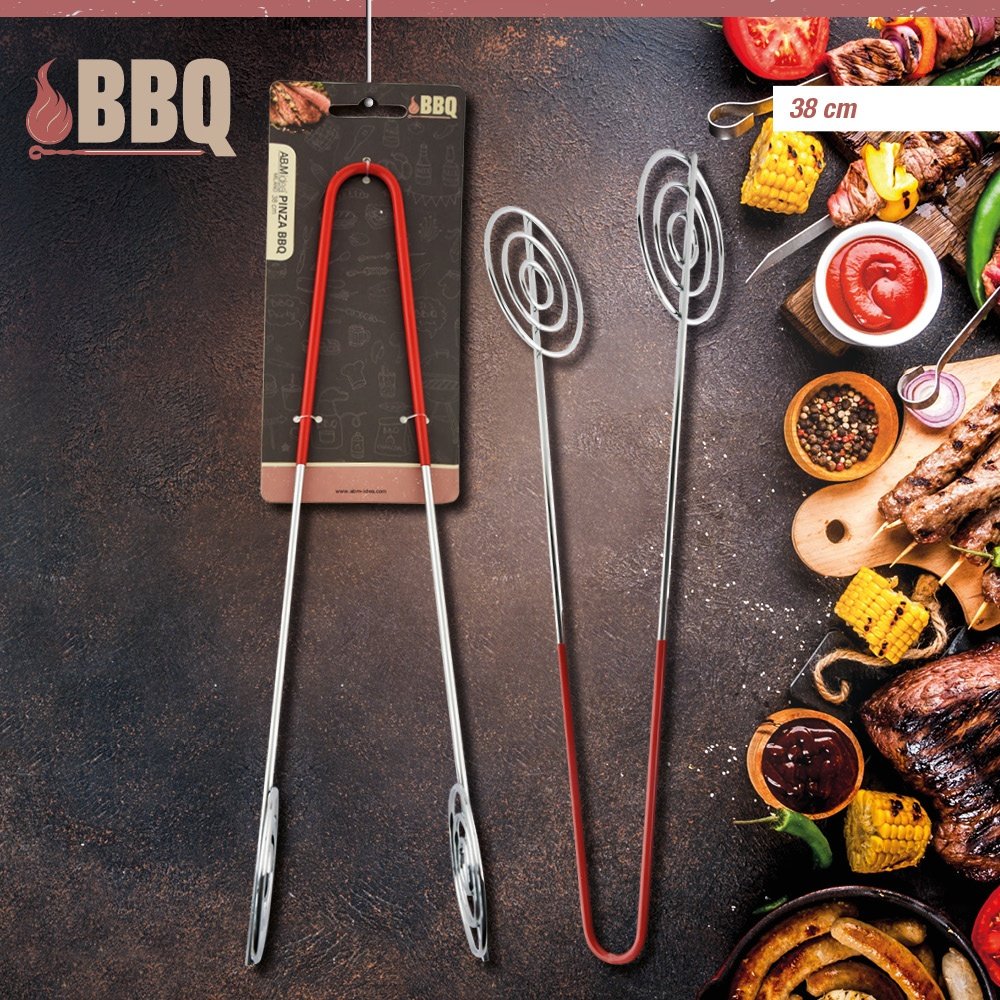 SET 4 SPIEDINI PER BARBECUE CON MANICO IN LEGNO 38 CM BBQ COLLECTION